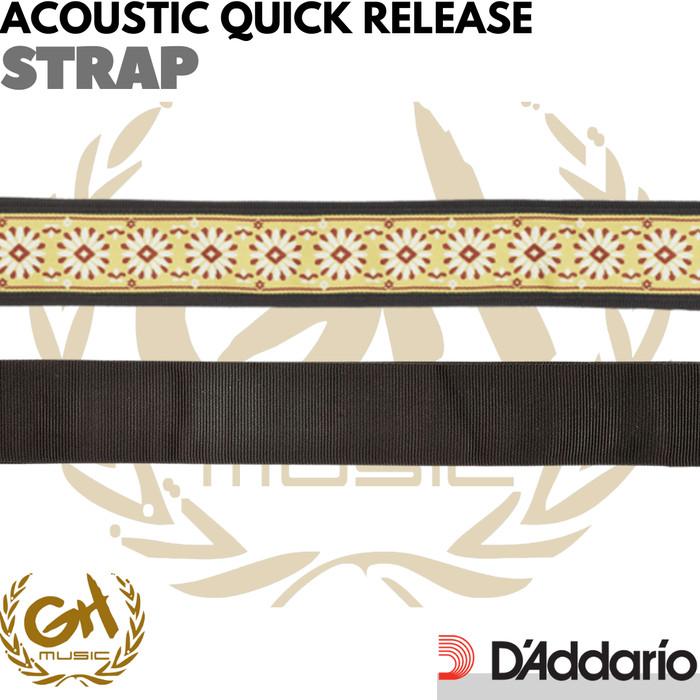 D'Addario Acoustic Quick Release Strap - Strap Gitar