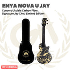 ENYA NOVA U-JAY Concert Ukulele Carbon Fiber, Signature Jay Chou Limited Edition