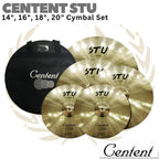 CENTENT STU Cymbal Set + Bag 14", 16", 18", 20" | Simbal Drum Murah