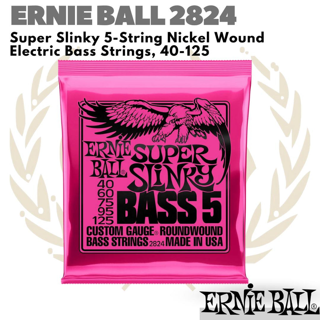 ERNIE BALL 2824 Super Slinky 5-String Nickel Wound 40-125 Senar Bass