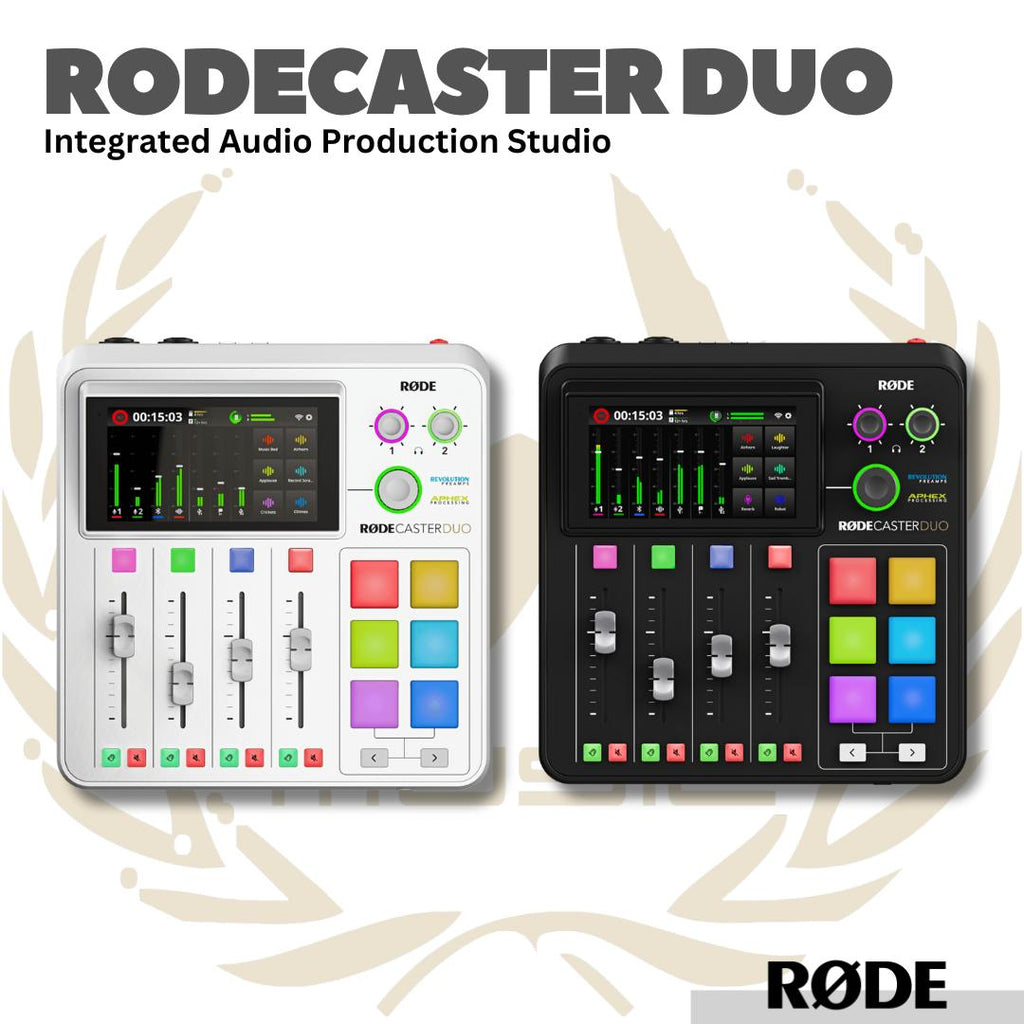 RodeCaster Duo Integrated Audio Production Studio - Soundcard Mixer Livestreaming Rode Caster Duo - Sound Card