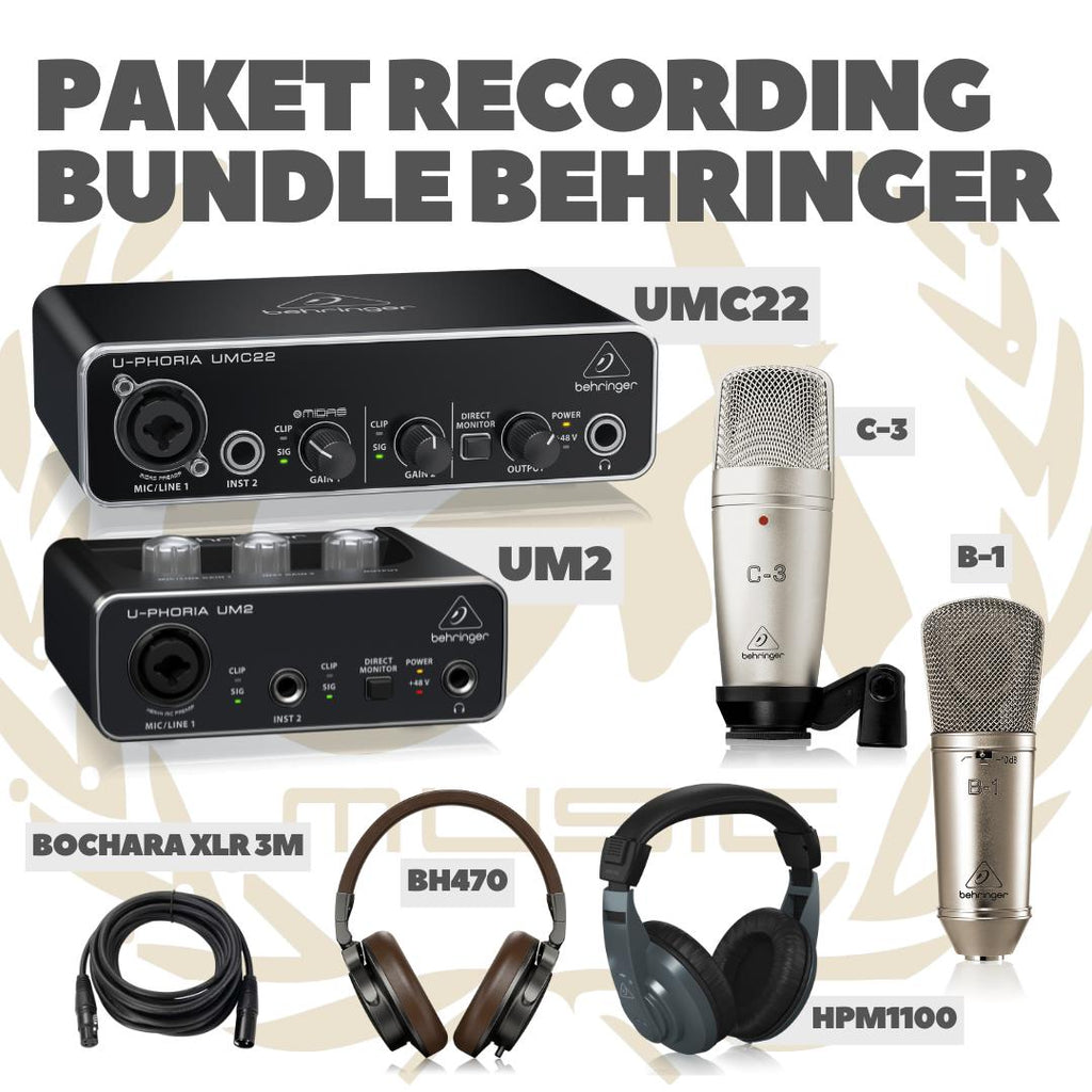 PAKET RECORDING BUNDLE BEHRINGER - PAKET REKAMAN ALL BEHRINGER