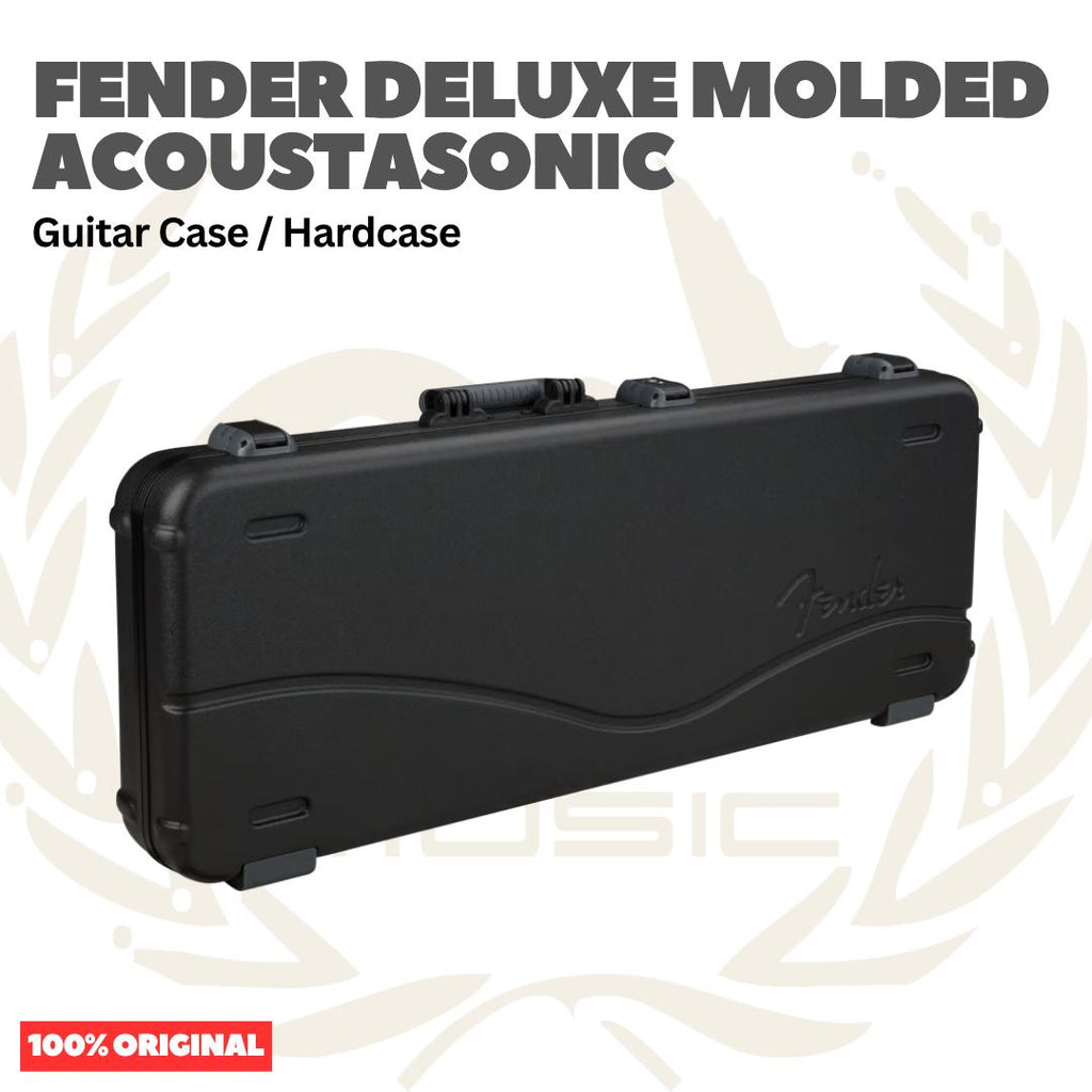 Fender Deluxe Molded Acoustasonic Guitar Case - Hard Case Gitar