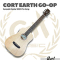 Cort Earth GO Acoustic Electric Guitar with Pre-Amp - Gitar Transkustik TransAcoustic Akustik Elektrik Earth-Go PreAmp Original Asli