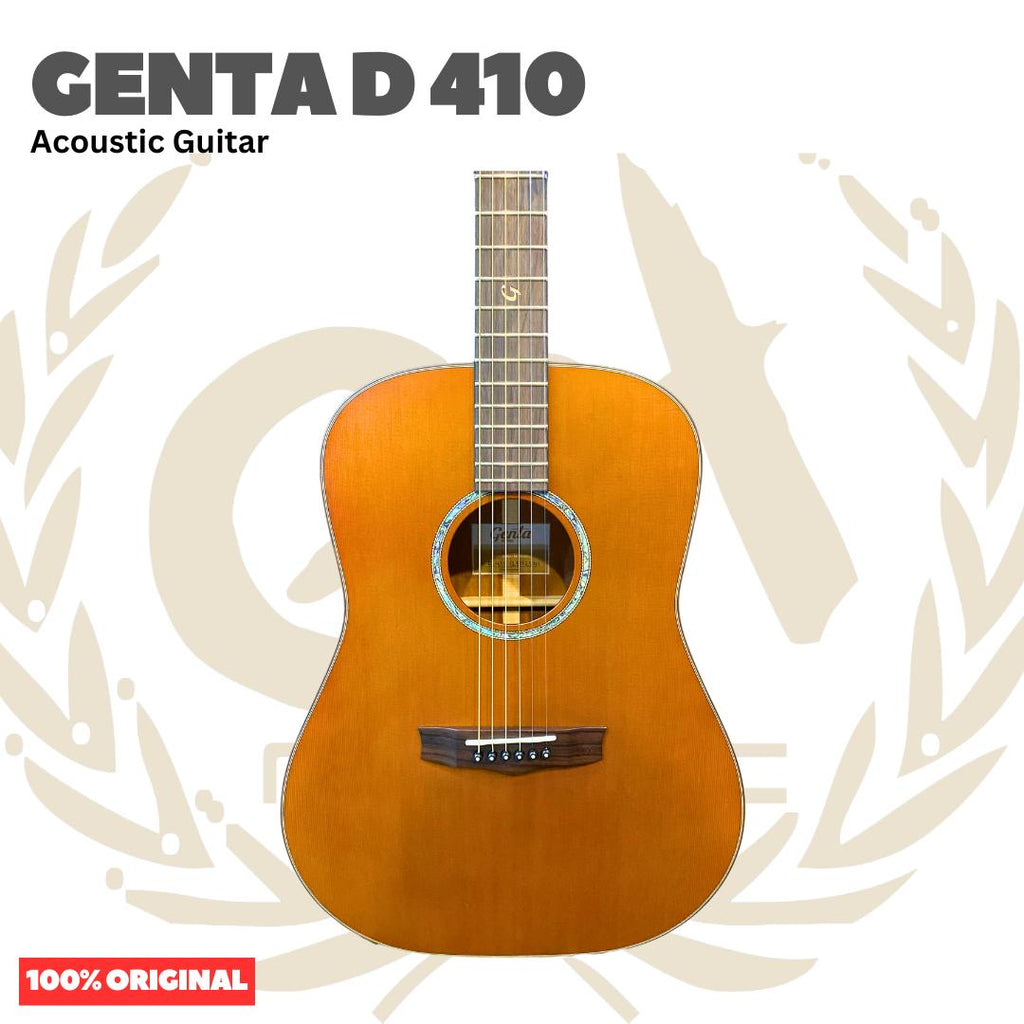 Genta D 410 Acoustic Guitar - Gitar Akustik Genta D410 Original Asli