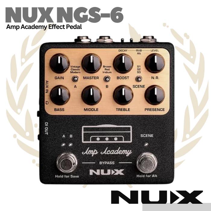 NUX Amp Academy NGS6 Amp Modeler Guitar Effect Pedal -  Efek NGS-6