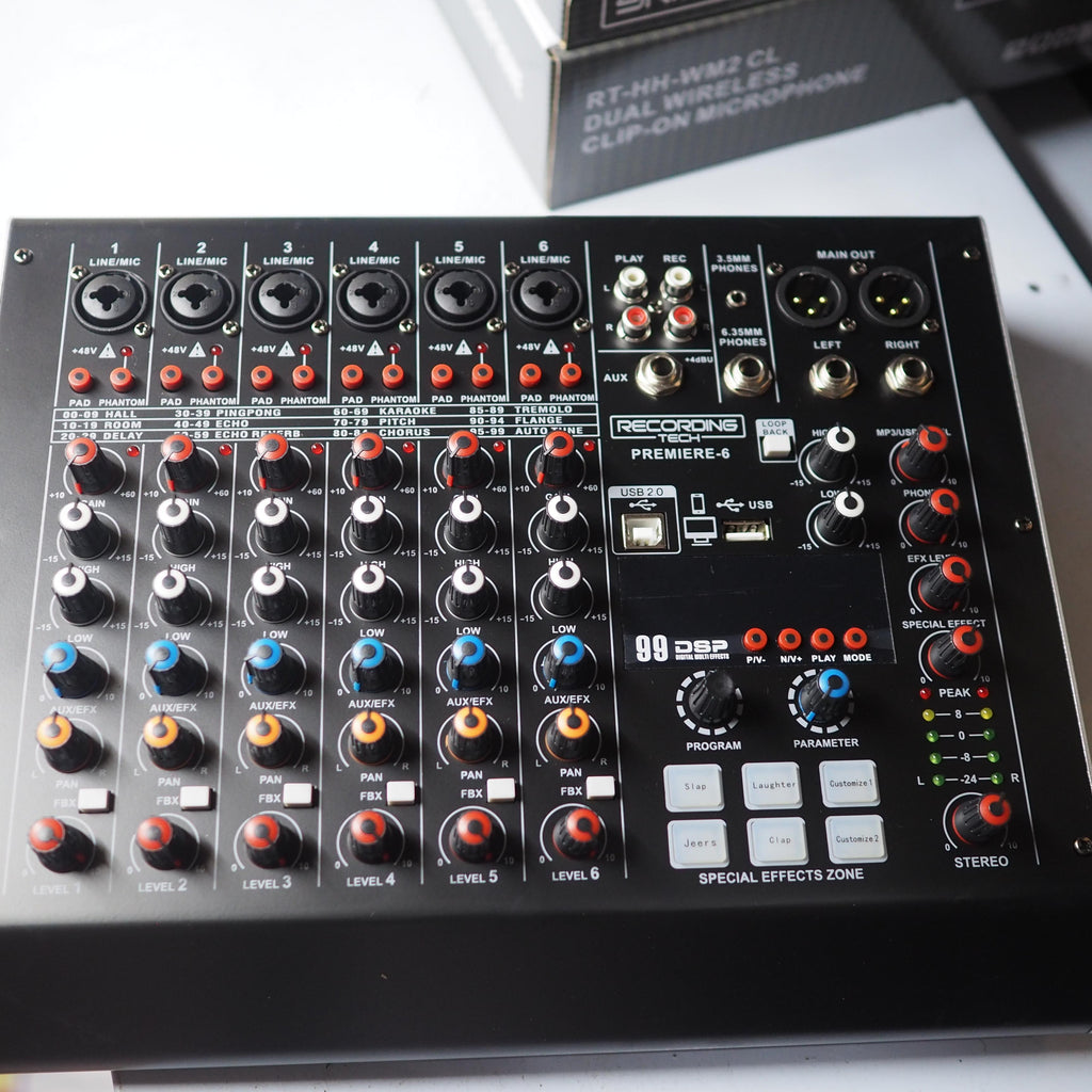 RECORDING TECH PREMIERE-6 Audio Mixer Console | Premiere 6