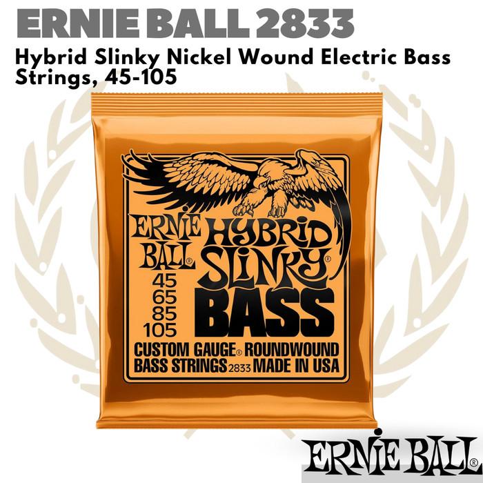 ERNIE BALL 2833 Hybrid Slinky Nickel Wound 45-105 Senar Bass Elektrik