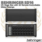 BEHRINGER SD16 Stage Box w/ 16 MIDAS Preamp 8 Outputs | AES50 ULTRANET