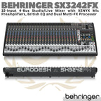 BEHRINGER EURODESK SX3242FX 32 Input 4 Bus Studio Live Audio Mixer