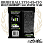 ERNIE BALL 2736 Slinky Cobalt Electric Bass 5 Strings 45-130 | Senar