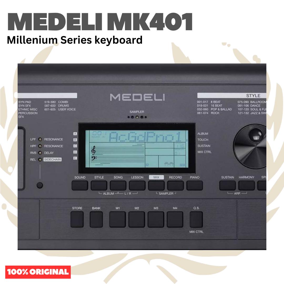 MEDELI MK401 61-Keys Millenium Series Keyboard Portable - MK-401 Keyboard Original Asli