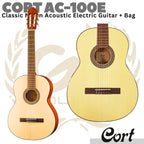 CORT AC100E Classic Nylon Acoustic Electric Guitar | Akustik Nilon