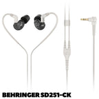 BEHRINGER SD251 Professional In Ear Studio Monitor | Earphone CK CL BT