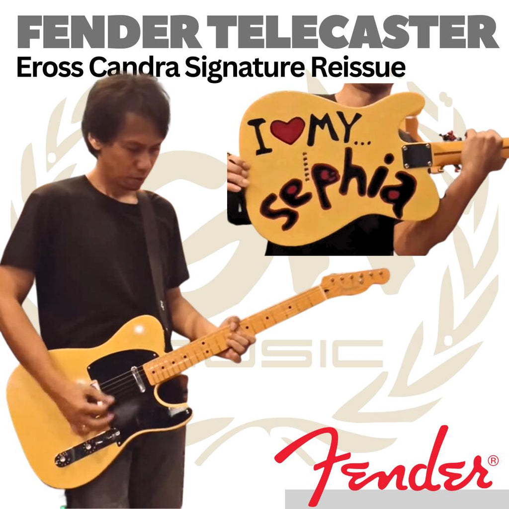 FENDER TELECASTER Eross Candra SO7 Signature Electric Gutar - Gitar Listrik Elektrik
