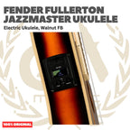 Fender Fullerton Jazzmaster Ukulele - Ukulele Elektrik Body Jazzmaster Mini 4-Senar With Preamp Original Asli