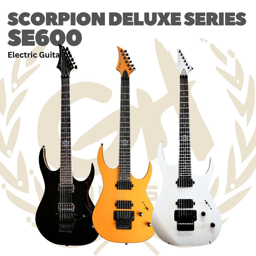 Scorpion SE600 Deluxe Series Updown Model Electric Guitar - Gitar Listrik Elektrik Up Down SE 600 Original Asli