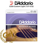 SENAR GITAR AKUSTIK D'Addario EJ26 Custom Light Gauge 0.11-0.52 String