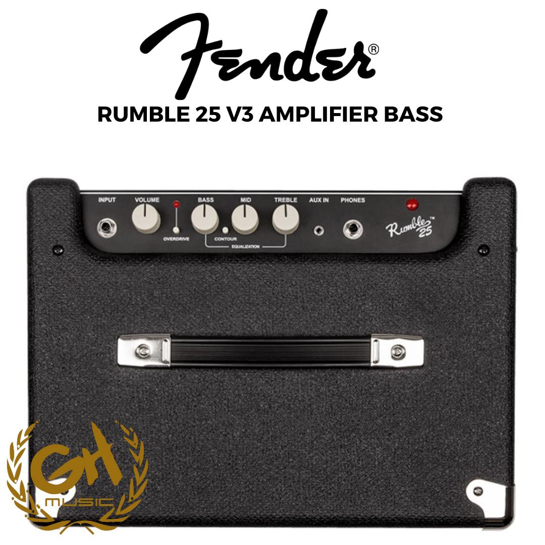 Fender Rumble 25 V3 Bass Amplifier | Ampli Bass Elektrik Original