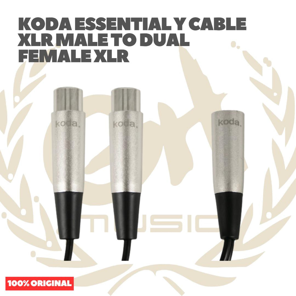 koda essential Y Cable XLR Male to Dual Female XLR - Kabel XLR