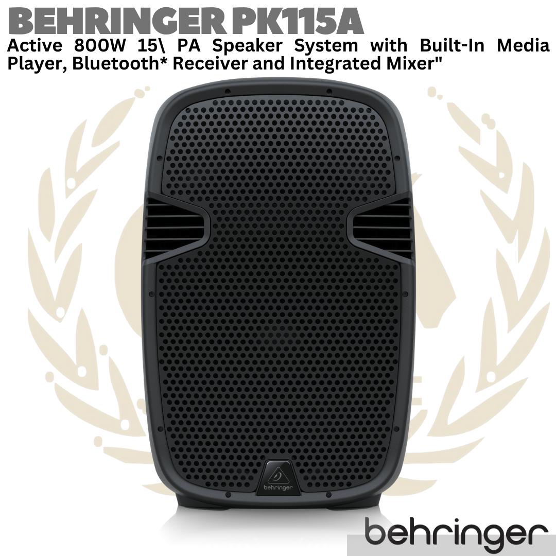 BEHRINGER PK115A Active 800W 15 inch PA Speaker System | Spiker Aktif