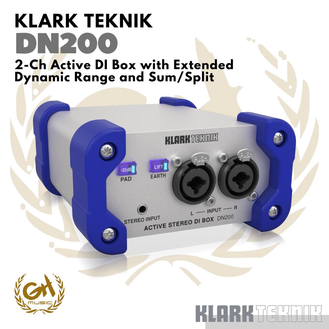 KLARK TEKNIK DN200 V2 Active DI Box with Extended Dynamic Range Aktif
