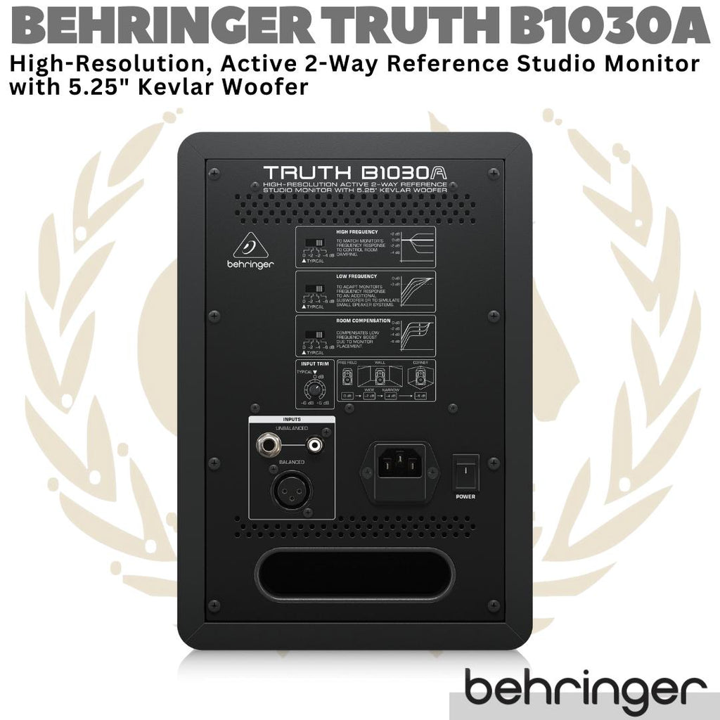 BEHRINGER TRUTH B1030A Active Studio Monitor Speaker 5" Kevlar Woofer