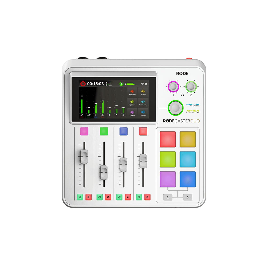 RodeCaster Duo Integrated Audio Production Studio - Soundcard Mixer Livestreaming Rode Caster Duo - Sound Card