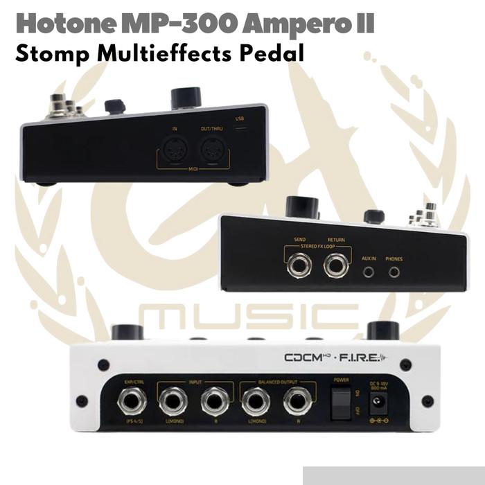 Hotone MP300 Ampero II Stomp Multi Effects Guitar Pedal | Efek Gitar