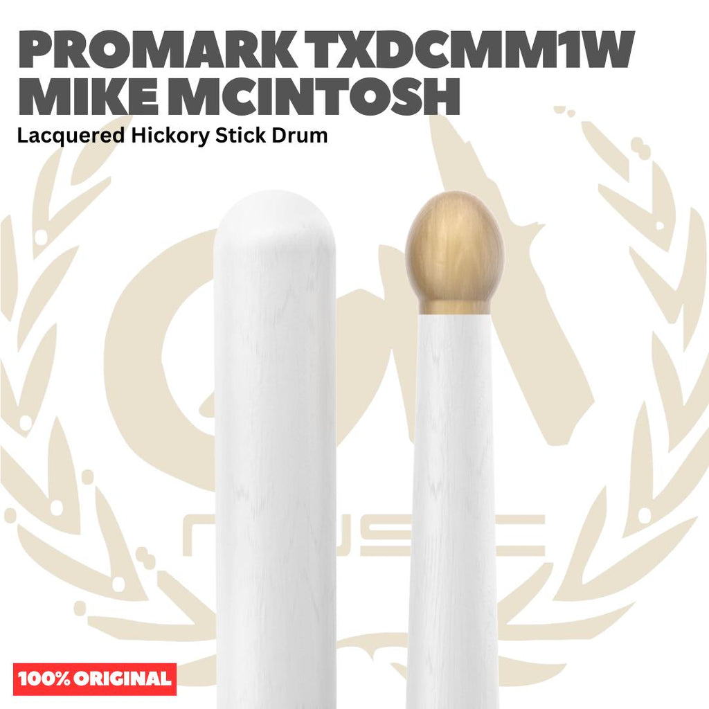 PROMARK TXDCMM1W Mike McIntosh Lacquered Hickory Stick Drum - Stik Drum Original Asli