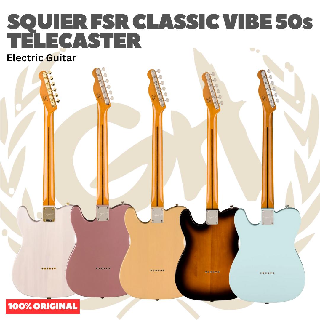Squier FSR Classic Vibe 50s Telecaster Electric Guitar, Maple FB - Gitar Listrik Elektrik Original Asli