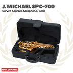 J.Michael SPC-700 Curved Soprano Saxophone, Gold - Saxophone Sopran SPC700