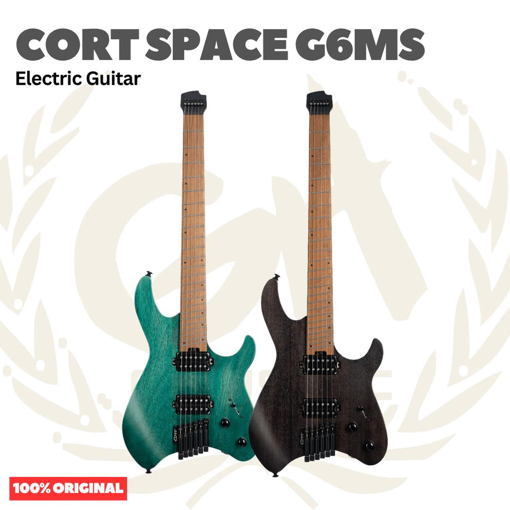Cort Space G6MS Headless Multiscales Electric Guitar w/Bag - Gitar Listrik Elektrik