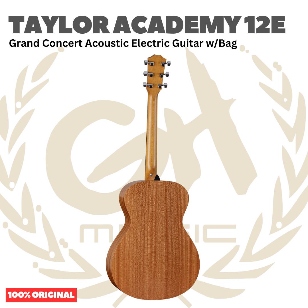 Taylor Academy 12e Grand Concert Acoustic Guitar w/Bag - Gitar Akustik Elektrik Original Asli