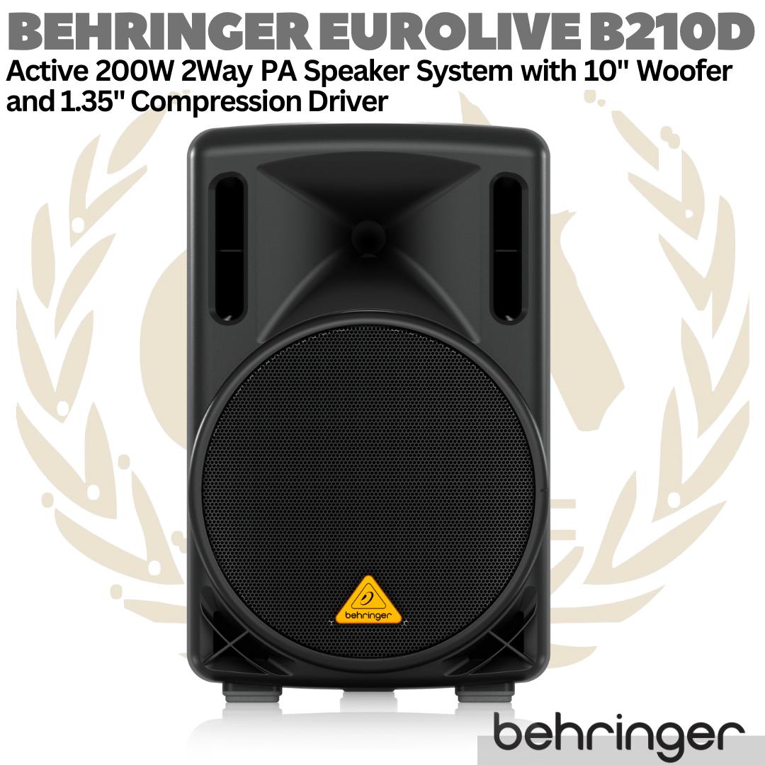 BEHRINGER EUROLIVE B210D Active 2 Way 10" PA Speaker System | Aktif