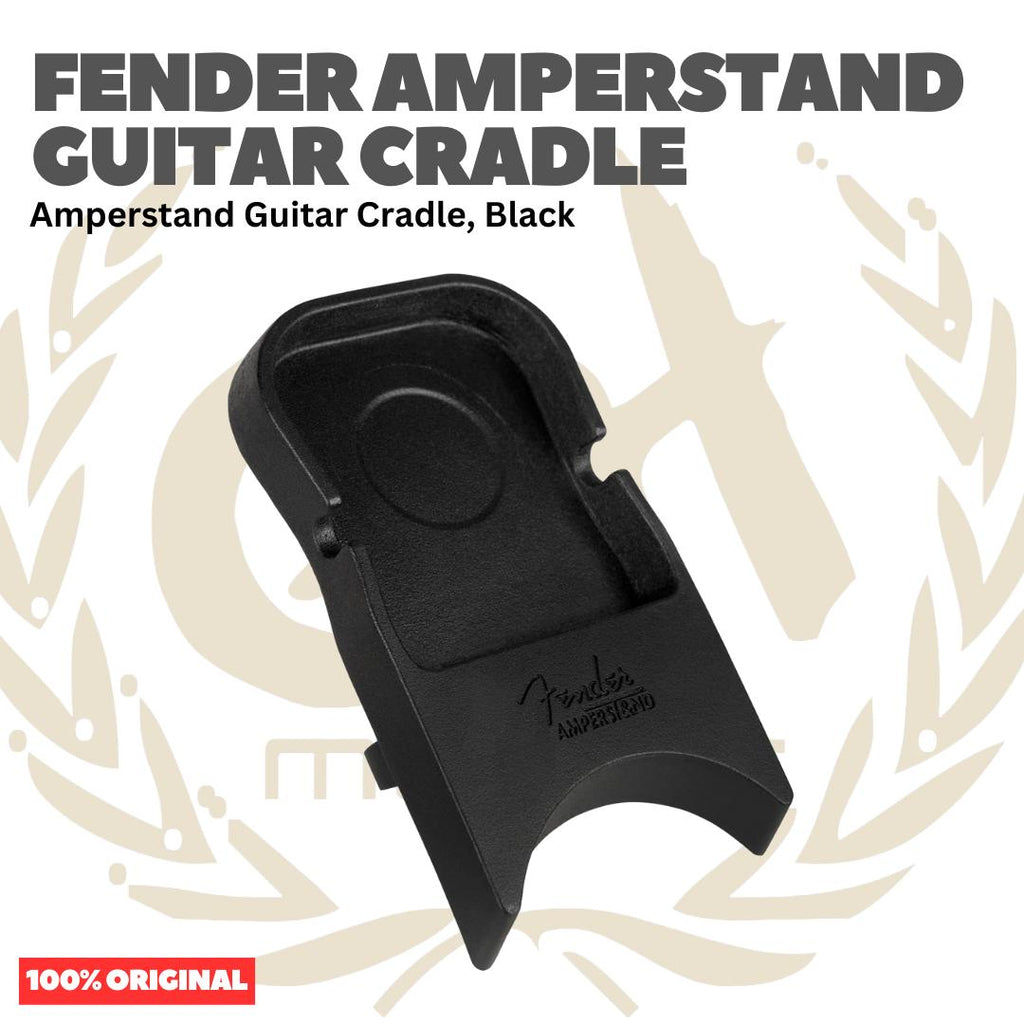 Fender Amperstand Guitar Cradle, Black - Stand Holder Gitar Aksesoris Meja Ampli