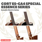 Cort ES-GA4 Special Enssence Series Acoustic Electric Guitar - Gitar Akustik dengan Preamp