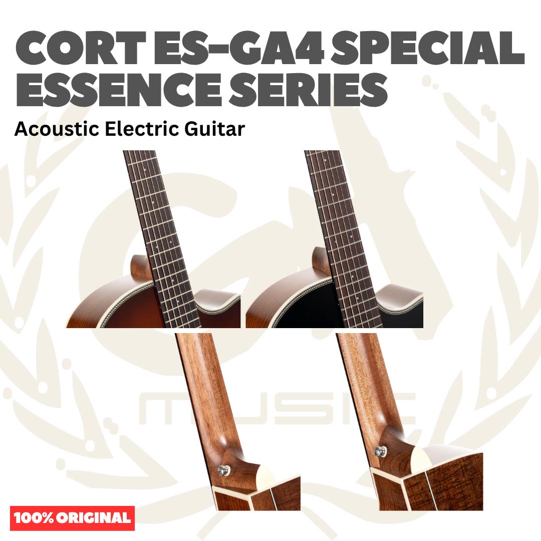 Cort ES-GA4 Special Enssence Series Acoustic Electric Guitar - Gitar Akustik dengan Preamp