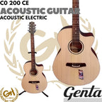 Genta CO 200 CE Acoustic Electric Guitar - Gitar Akustik CO200CE