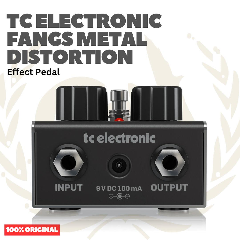 TC Electronic Fangs Metal Distortion Ultra-Thick, High Gain Distortion with Super Tight Response Effect Pedal - Efek Pedal Gitar