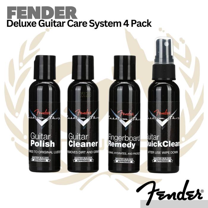 Fender Custom Shop Deluxe Guitar Care System, 4 Pack - Pembersih Gitar