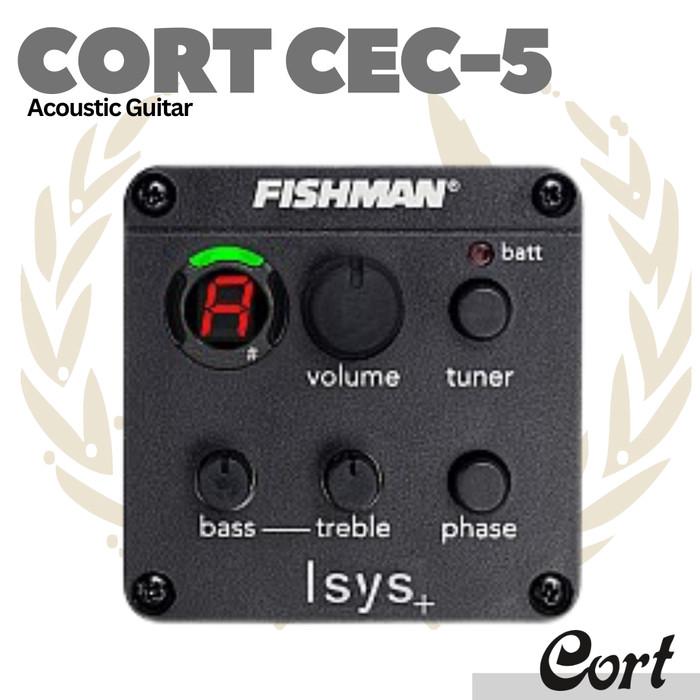 Cort CEC-5 Nylon Classical Guitar - Gitar Akustik Klasik CE-C5