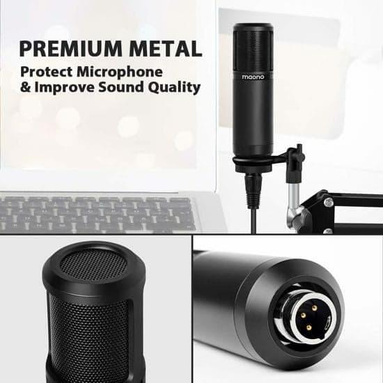 MAONO AU-PM320 XLR CONDENSER MIC RECORDING PODCAST ZOOM BROADCAST