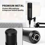 MAONO AU-PM320 XLR CONDENSER MIC RECORDING PODCAST ZOOM BROADCAST