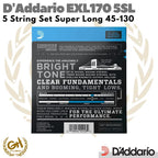 D'ADDARIO EXL170 5SL SENAR BASS | 5 STRING SET SUPER LONG SCALE 45-130