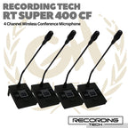 RECORDING TECH RT SUPER400CF 4CH CONFERENCE WIRELESS MICROPHONE