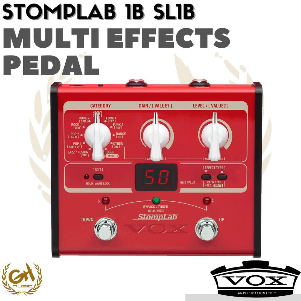 VOX STOMPLAB 1B BASS MULTI EFFECTS PEDAL - PEDAL BASS MULTI EFEK