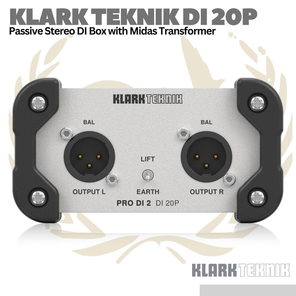 Klark Teknik DI 20P 2-ch Passive Direct Box with Midas Transformer