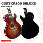 Cort CR300 Deluxe Flaming Burst Electric Guitar - Gitar Listrik Elektrik