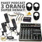 PAKET PODCAST 3 ORANG MURAH BERKUALITAS PM360 / BM800 + RT ELEGANT 6